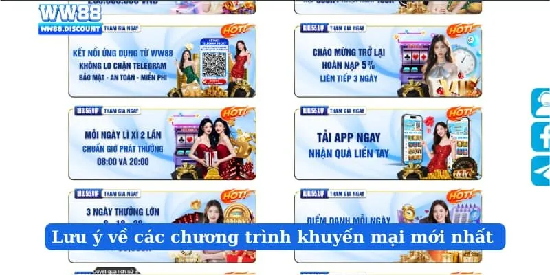 Lưu ý về các chương trình khuyến mại mới nhất