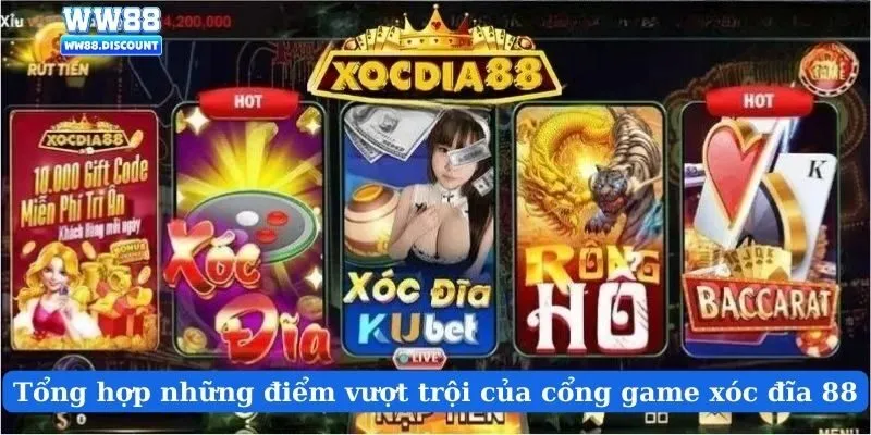 Tổng hợp những điểm vượt trội của cổng game xóc đĩa 88