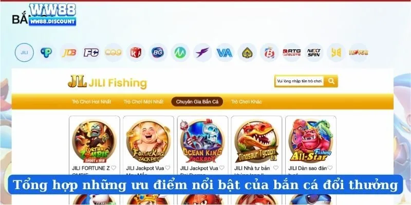 Tổng hợp những ưu điểm nổi bật của bắn cá đổi thưởng